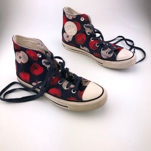 Converse Wms sz 8 Navy/Red Apple High Top …